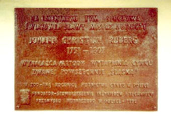 Tablica pamiątkowa poświęcona Janowi Christianowi Rubergowi