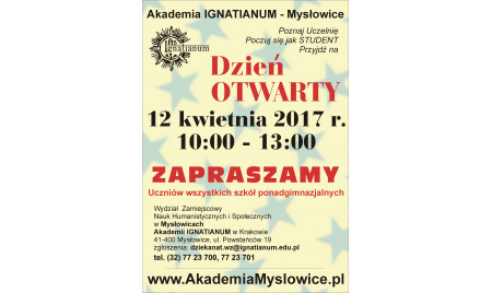 Dzień Otwarty Akademii IGNATIANUM w Mysłowicach