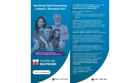Wejdź na spis.gov.pl i spisz się! Spis trwa od 1 kwietnia do 30 czerwca 2021 r.