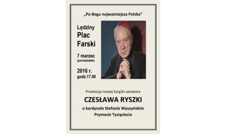 Zaproszenie na promocję książki senatora Ryszki