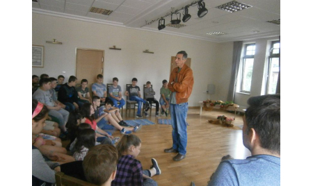 Spotkanie młodzieży z Janem Mazurkiewiczem