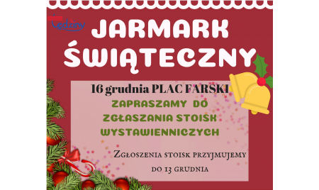 Jarmark Świąteczny w Lędzinach - ogłoszenie dla wystawców