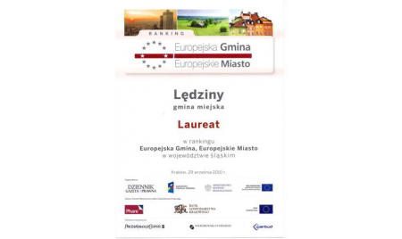 Gmina Lędziny otrzymała wyróżnienie w rankingu Europejska Gmina - Europejskie Miasto 2010