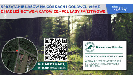 Sprzątanie lasów na Górkach i Goławcu wraz z Nadleśnictwem Katowice