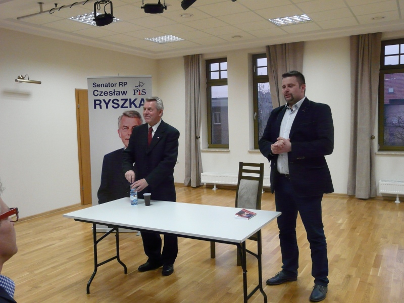 Spotkanie autorskie z senatorem Czesławem Ryszką