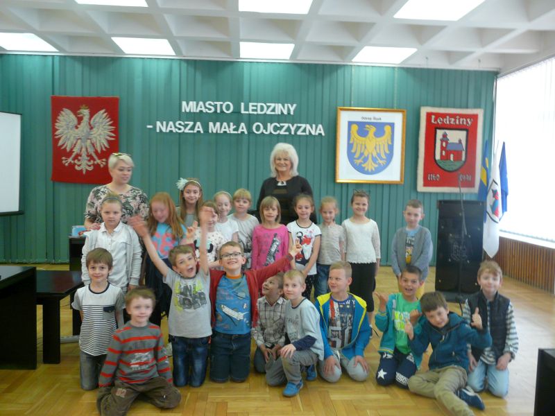 Wizyta dzieci z SP nr 1 w urzędzie miasta