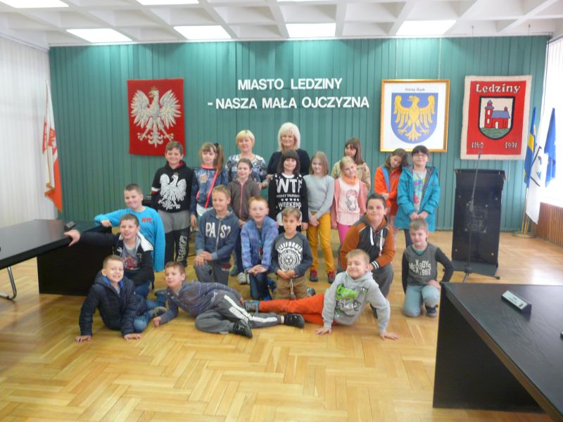 Wizyta dzieci z SP nr 1 w urzędzie miasta - 14 maj