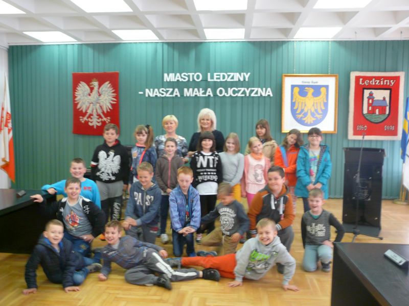 Wizyta dzieci z SP nr 1 w urzędzie miasta - 14 maj