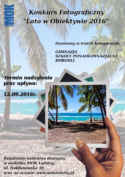 Wakacyjny konkurs fotograficzny