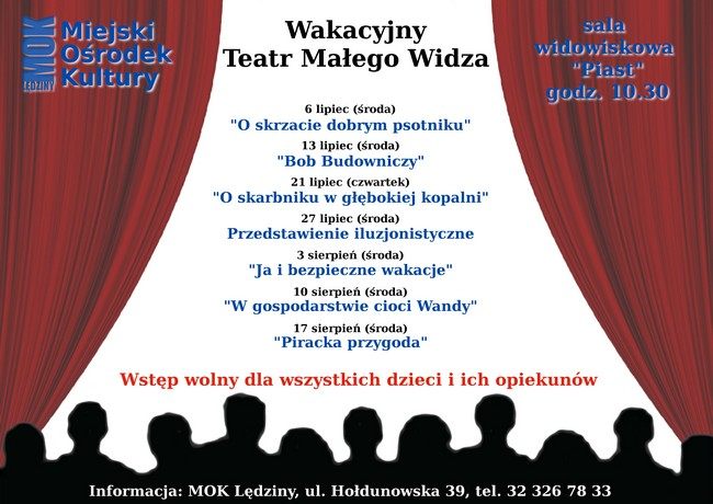 Wakacyjny teatr małego widza zorganizowany przez MOK