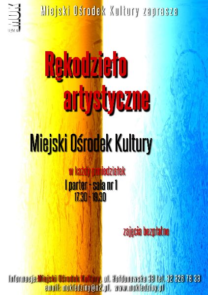 Koła zainteresowań - plakaty MOK