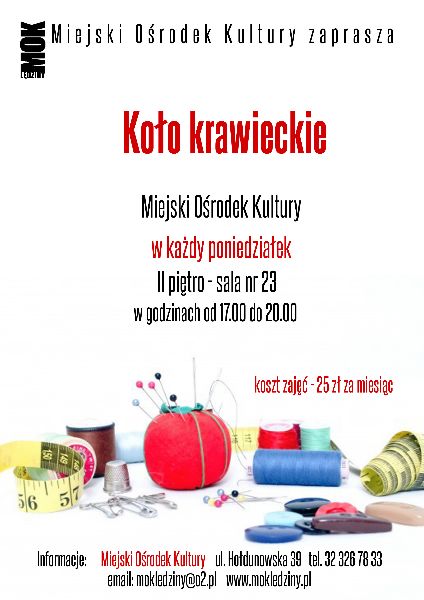 Koła zainteresowań - plakaty MOK