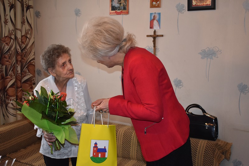 Odwiedziny jubilatki - Teresa Zych