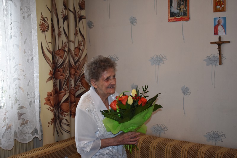 Odwiedziny jubilatki - Teresa Zych