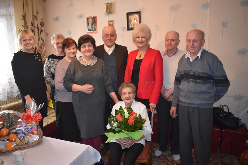 Odwiedziny jubilatki - Teresa Zych