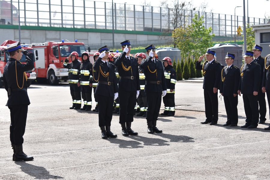 Apel z okazji Dnia Strażaka w Tychach 10.05.2017 r. 