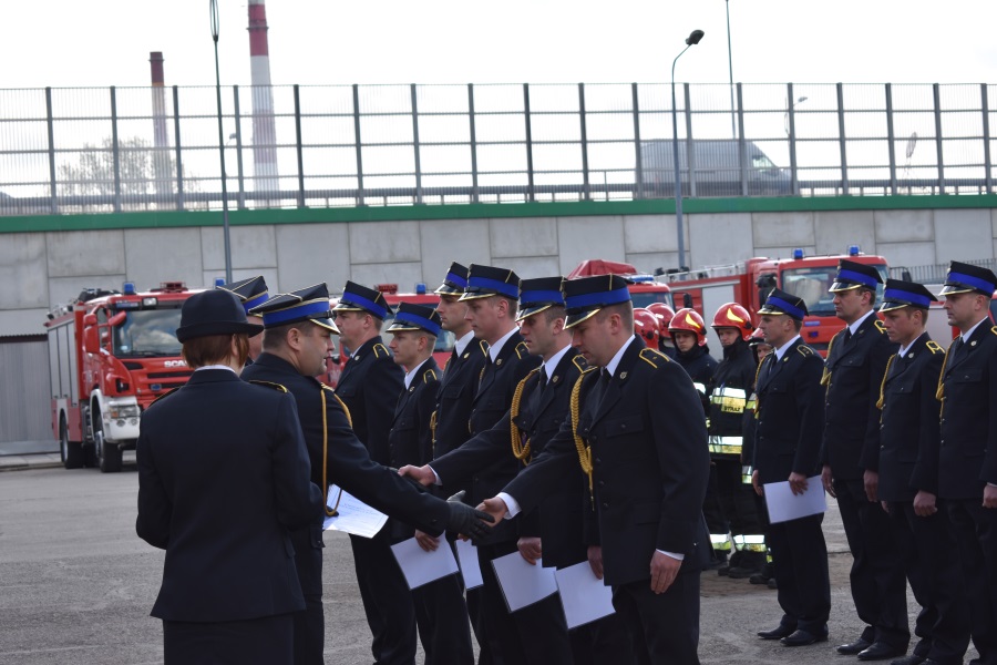 Apel z okazji Dnia Strażaka w Tychach 10.05.2017 r. 