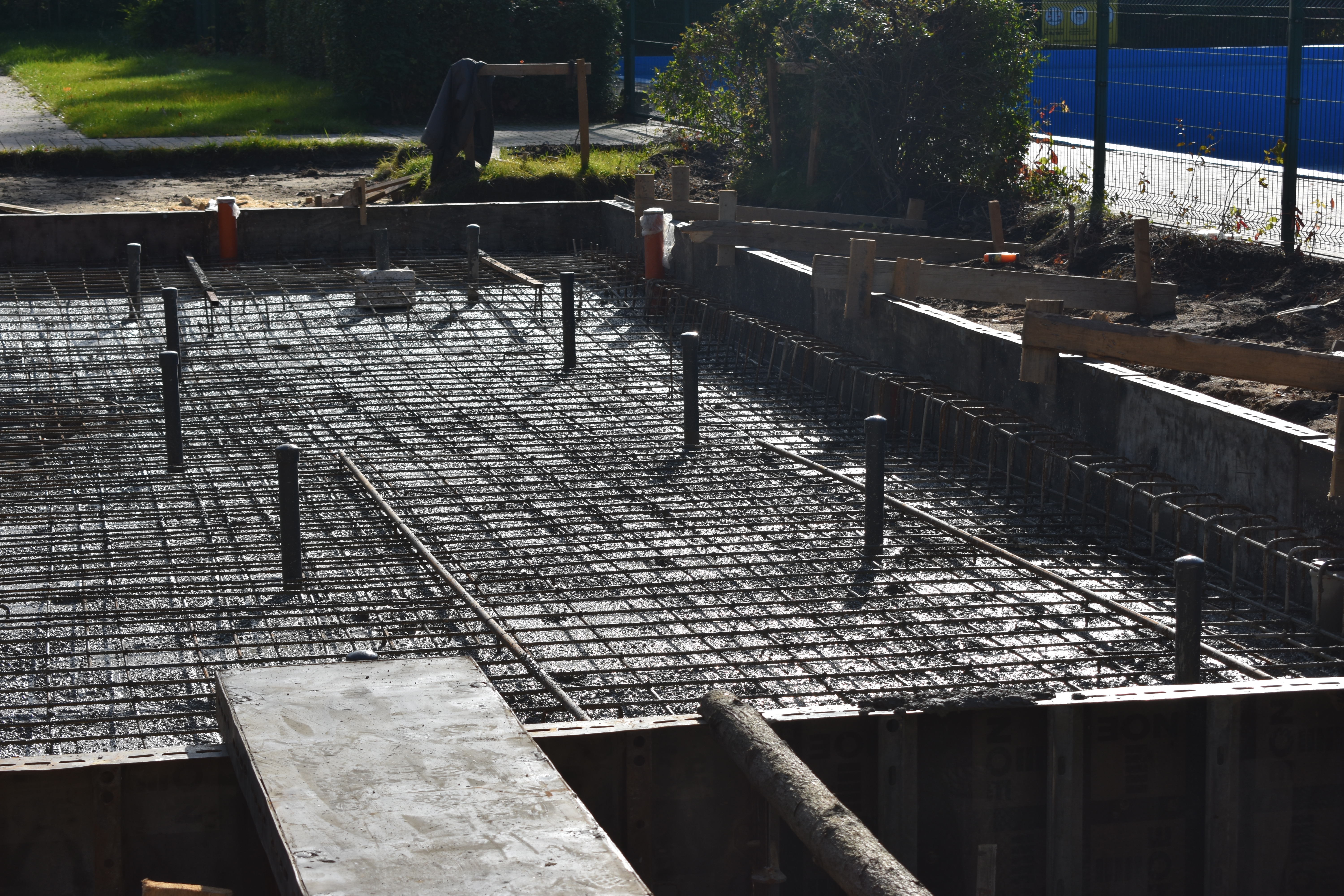 Wylany fundament Placu Wodnego