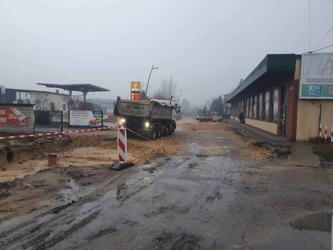 Ulica w trakcie remontu
