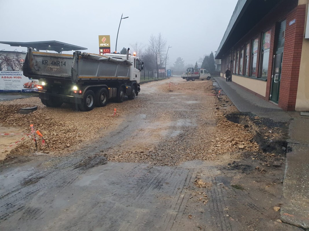 Ulica w trakcie remontu