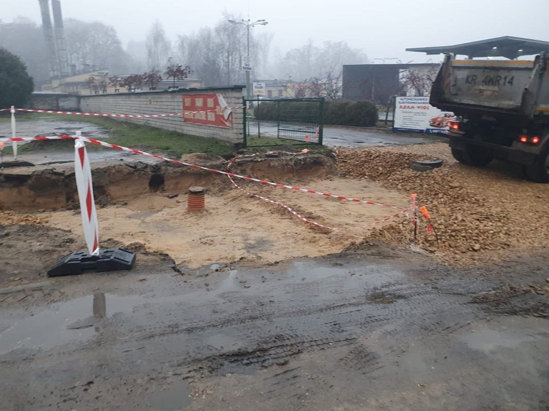 Ulica w trakcie remontu