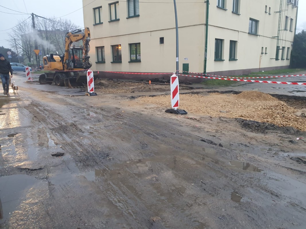 Ulica w trakcie remontu