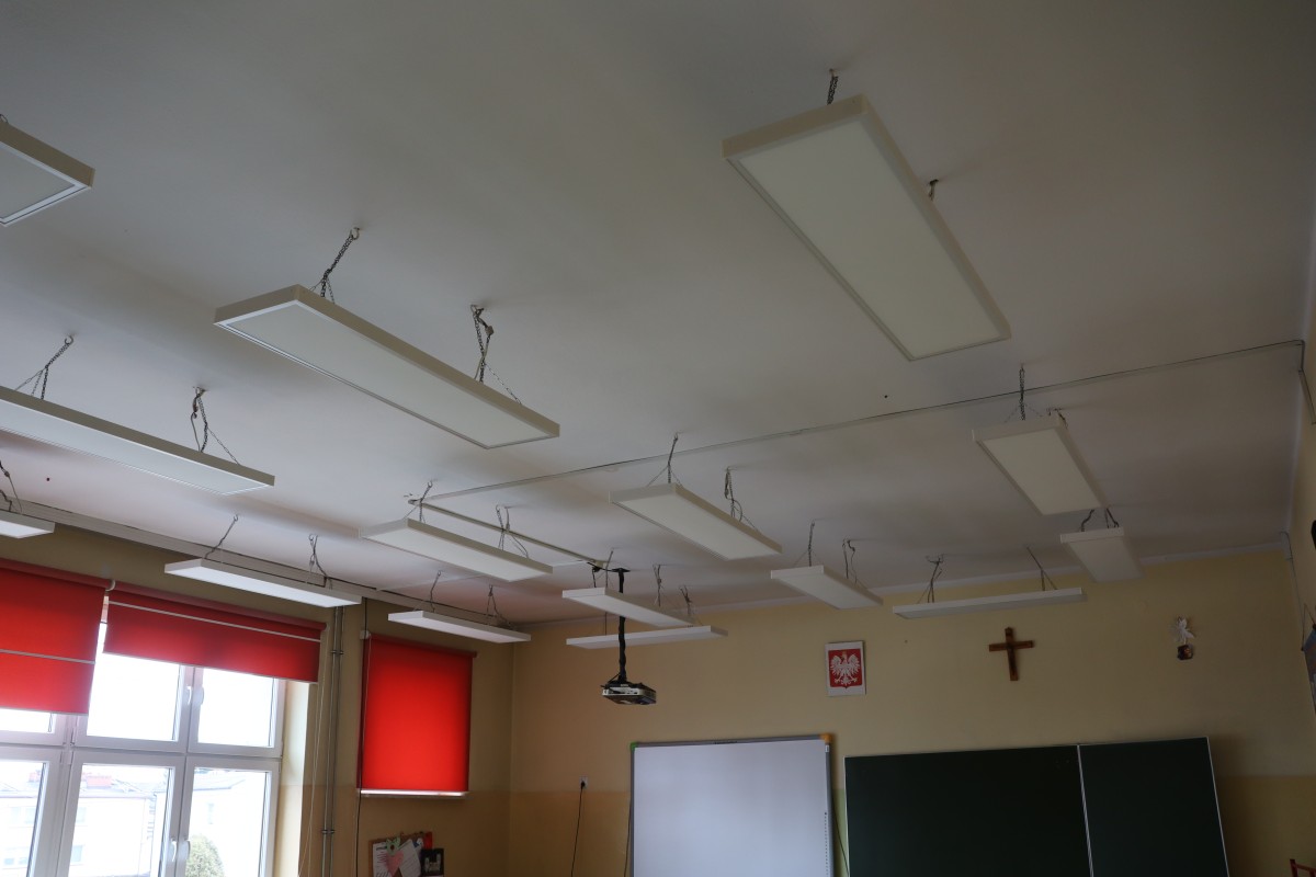 Modernizacja instalacji oświetlenia na energooszczędne w SP 4