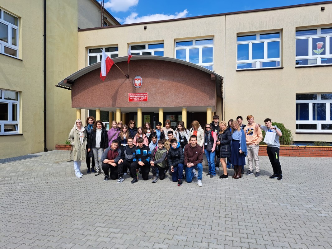 Uczniowie podczas wycieczki w ramach Erasmus +