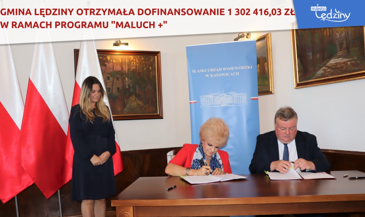 GMINA LĘDZINY OTRZYMAŁA DOFINANSOWANIE 1 302 416,03 ZŁ W RAMACH PROGRAMU "MALUCH +"