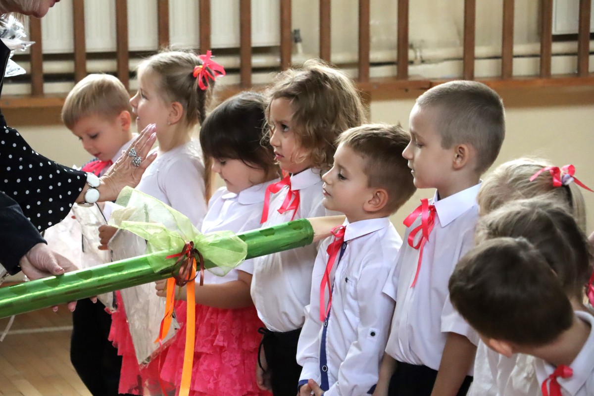 pasowanie na przedszkolaka w szkole podstawowej nr 2 w lędzinach