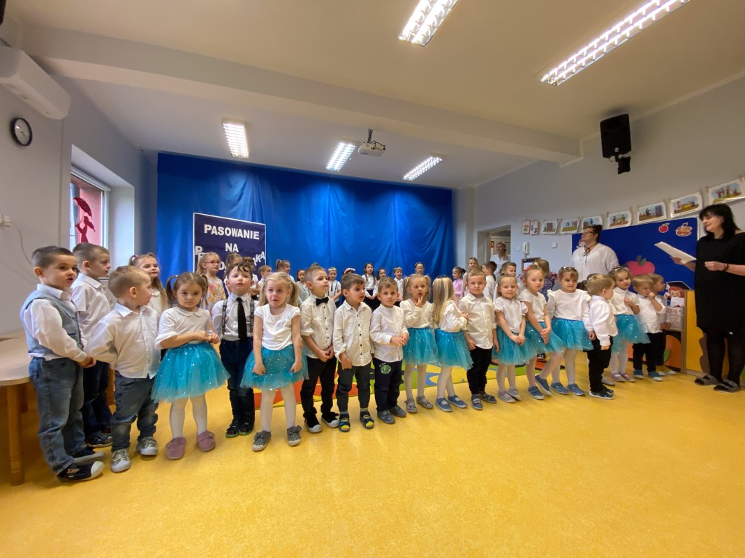 Pasowanie w Miejskim Przedszkolu nr 1  w Lędzinach